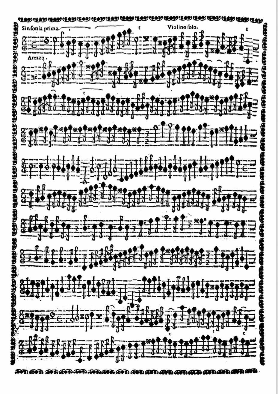 Bartolomeo Montalbano, Sinfonie a 1 e 2 violini, 1629